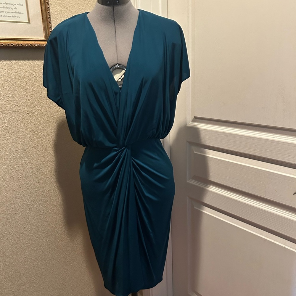 Haute Hippie Teal Midi Dress